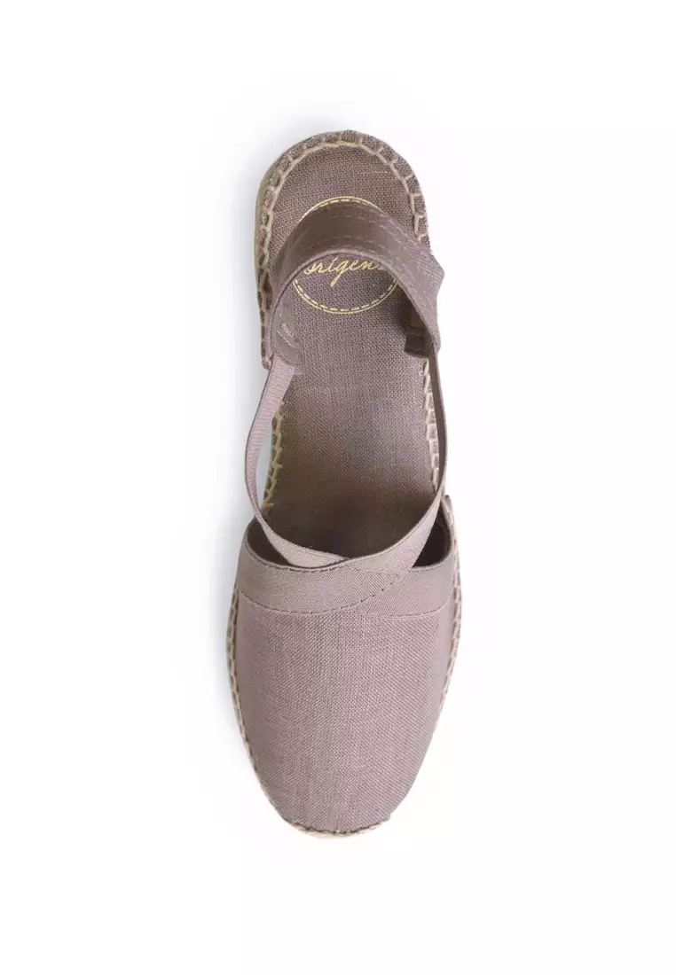 TER ELASTIC LINEN - Wedge Espadrilles