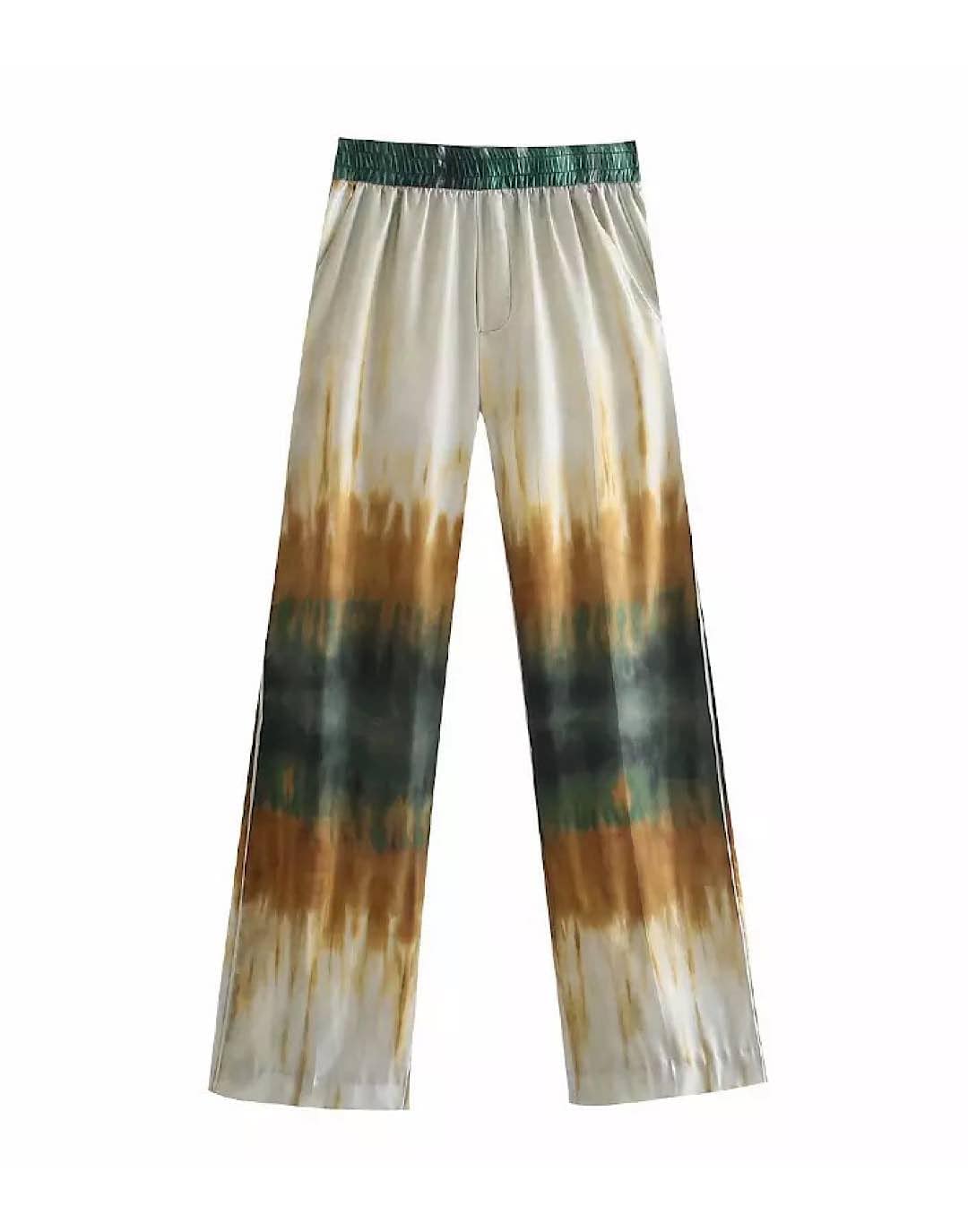 Tie Dye Elastic Waist Pants