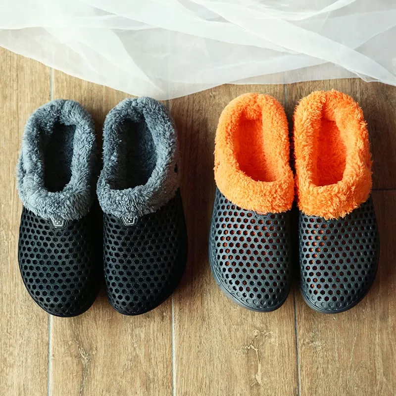 Tiosebon Unisex  Outdoor Fuzzy Slippers