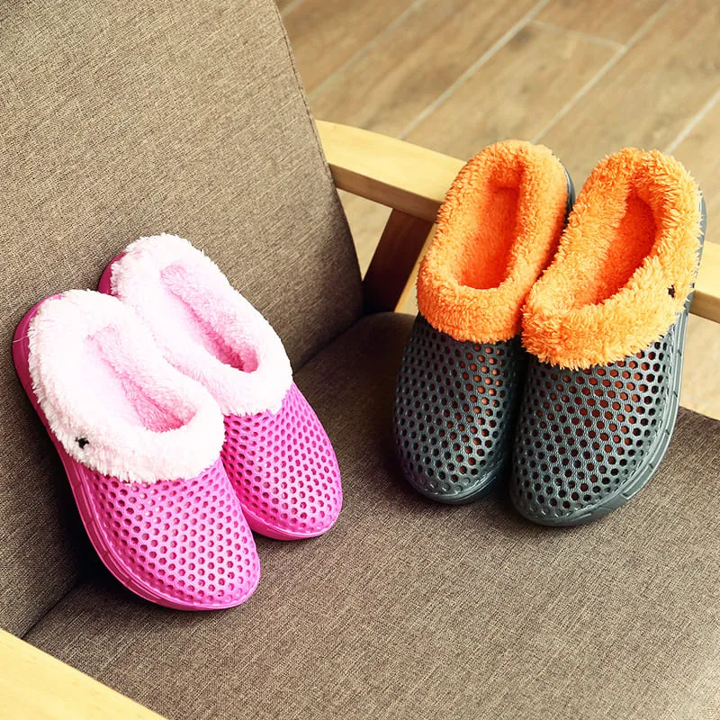 Tiosebon Unisex  Outdoor Fuzzy Slippers