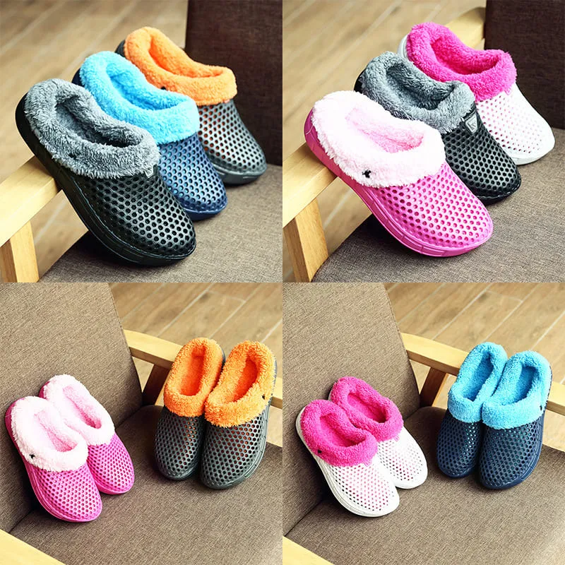 Tiosebon Unisex  Outdoor Fuzzy Slippers