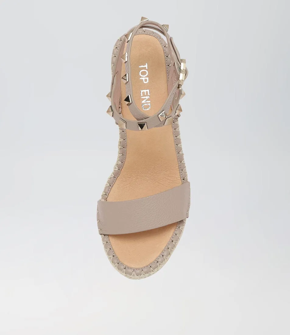 TOP END Guicey Rose Leather Espadrilles