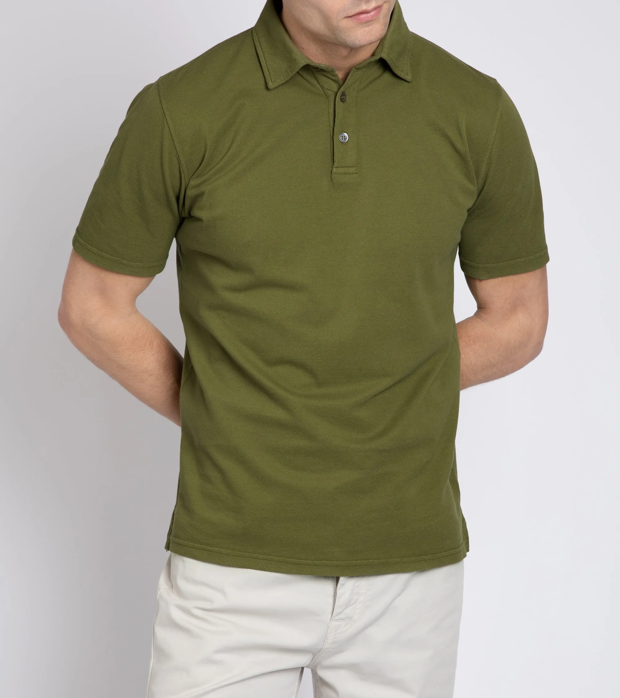 Trunk Moxon Short Sleeve Polo Shirt: Olive