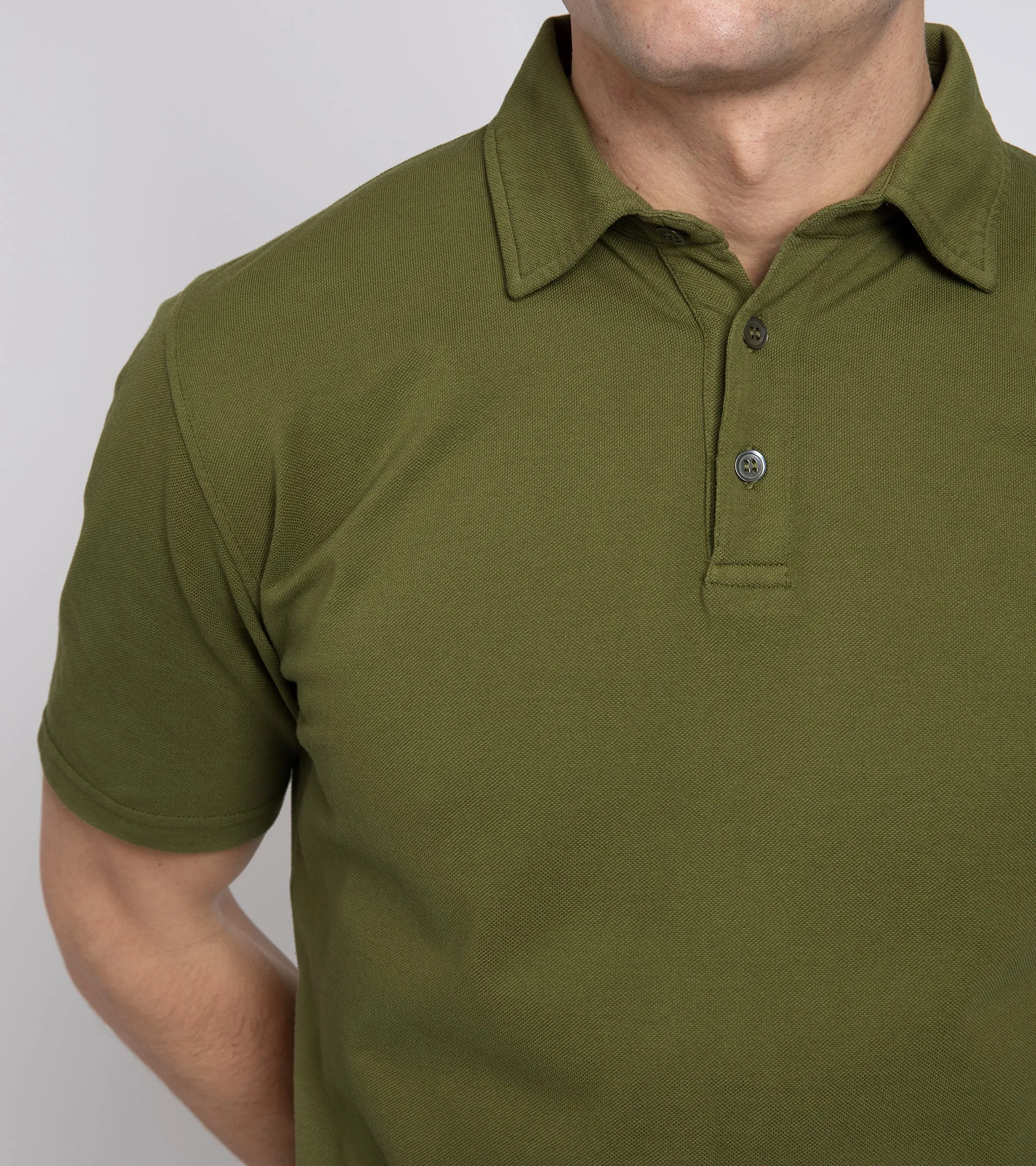 Trunk Moxon Short Sleeve Polo Shirt: Olive