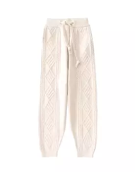 Twisted Rope Knitted Pants