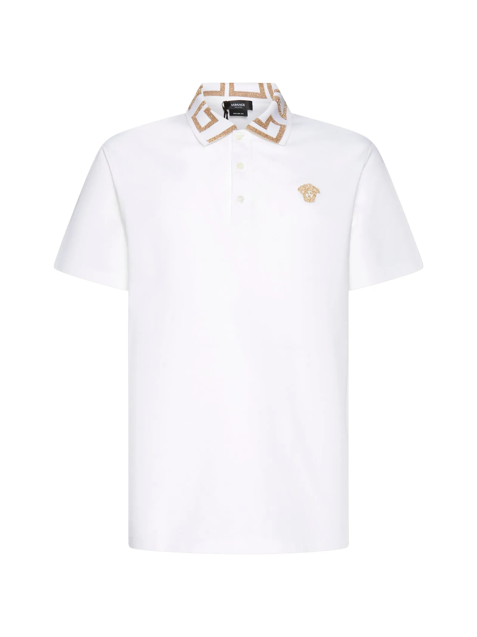 Versace Greca Short Sleeved Polo Shirt