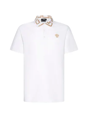 Versace Greca Short Sleeved Polo Shirt