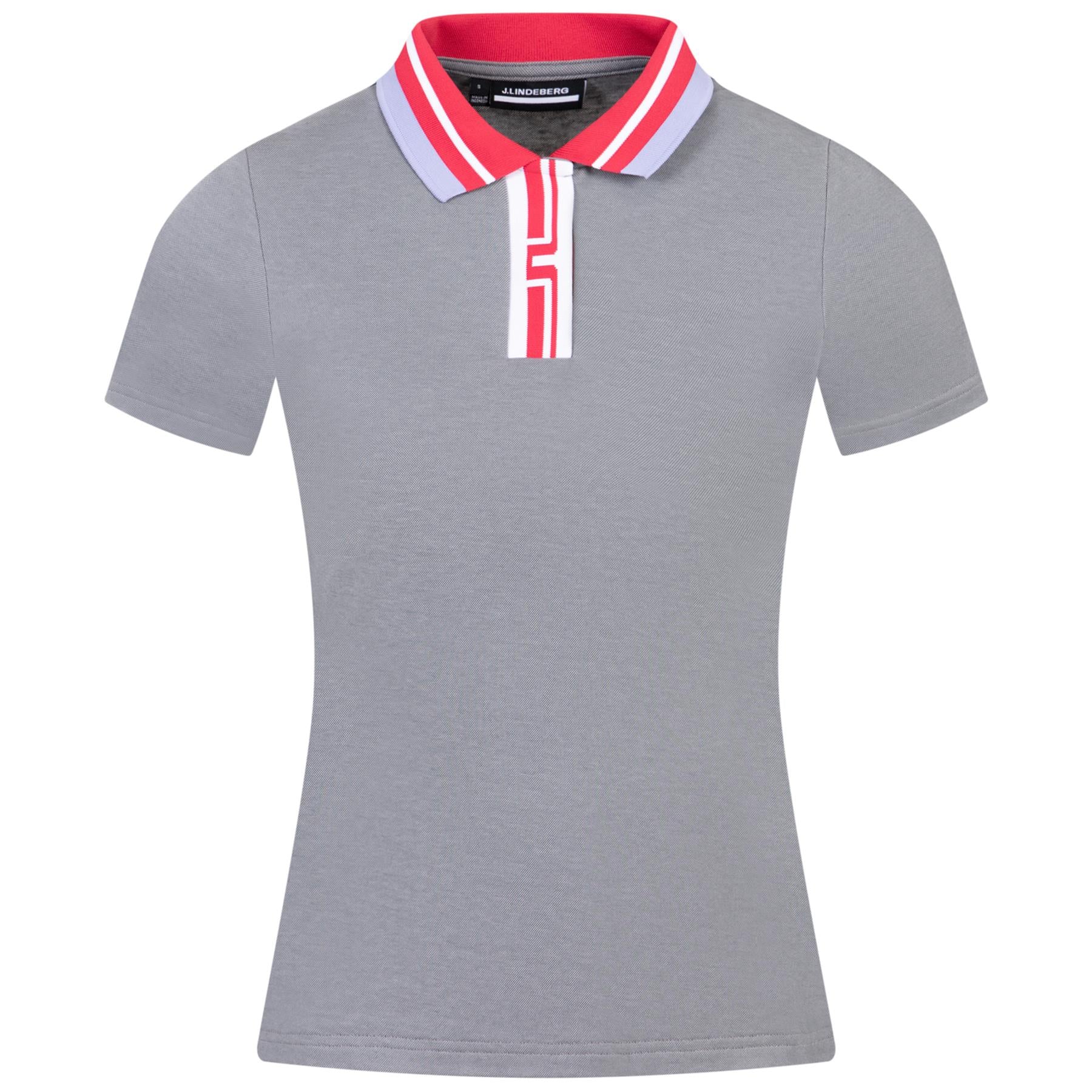 Womens Ivy Polo Salt And Pepper Grey Melange - AW23