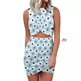 Wonderland Cut-Out Mini Rave Dress