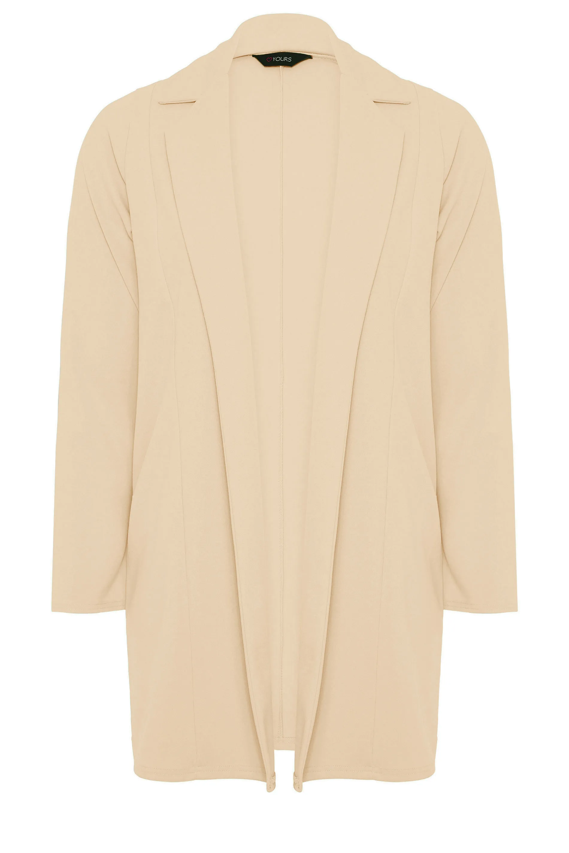 YOURS Curve Beige Brown Longline Blazer