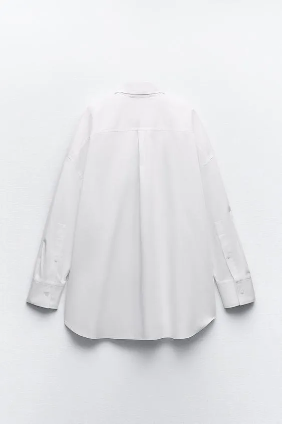 ZARA  |Cotton Shirts & Blouses